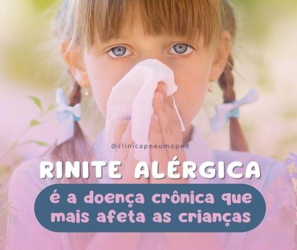 Rinite alérgica é a doença crônica que mais afeta as crianças Clínica